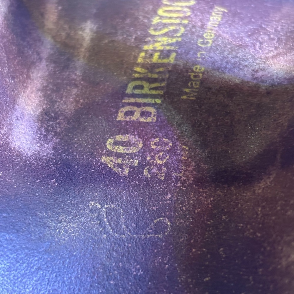 Birkenstock Silver Metallic Sandals, Size 40/9 - Picture 6 of 6